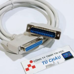Cáp nối dài Com 25 Chân (DB25) dài 1.5m / 1 đầu Kim Đực ra 1 đầu Lổ Cái (Cable DB25M to DB25F)