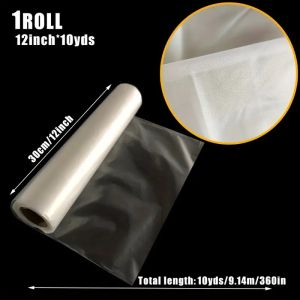 1Roll Washable Water-Soluble Embroidery Stabilizer Film Clear PVC Dissolvable Backing Material for Sewing and Craft Supplies