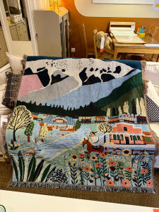 Xanh Lá Câu Chuyện Cổ Tích Thung Lũng Cotton Vải Bông Sợi Chăn Thêu Bầu Không Khí Cao Cấp Nhà Ghế Sofa Khăn Đàn Piano Trang Trí