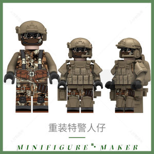 Military Ghost Special Forces Police Soldier Miniature War Toy Building Blocks Assembly Children Play Soldiers Toys