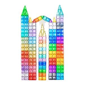 PANDUOXIANG | 16-Piece Color Window Strong Magnetic Building Tiles for Kids Educational Toys