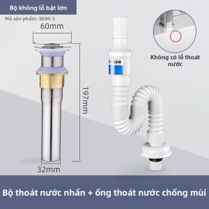 Nắp Thoát Nước Chậu Inox Chống Hôi Chống Rò Rỉ 1cái