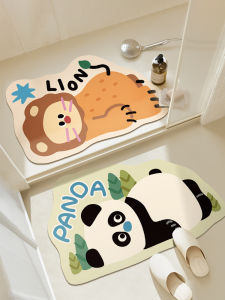 Bathroom Mat Silicon Dendroid Anti-Slip Water Absorbent Soft Pad Kitchen Sink Rug Toilet Entrance Carpet Home Use Rugs