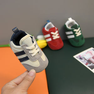 Anti-Slip Easiest for Match Breathable Spring and Autumn 3-6-12 Months Baby Sports Shoes Men and Women Baby Non-Slip Toddler Shoes