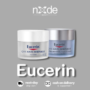 ✨100% Authentic ✨Eucerin Q10 Anti-Wrinkle Face Cream 48g Pro Retinol Night Cream 48g Day Night Deep Hydrating Moisturizing Whitening Face Cream Anti-Aging Skin Care