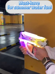 【Imomoto Baby】Cosmic LED Light Water Gun Toy Rechargeable Electric Water Pistol Kids Summer Toy