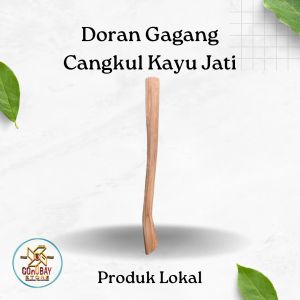 Gagang Cangkul Kayu Jati Doran Pacul Kuat Alat Berkebun