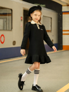Princess Long Sleeve Childrens Dress Spring