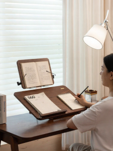 NORDIC MORE | Ergonomic Reading Bookshelf Dual Layer Adjustable Learning Stand