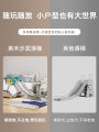 เด็กเลื่อนเด็กระเบียดพลาสติกสำหรับใช้ในบ้าน รูปโซฟา รูปตัวลิ่มเลือด ชั้นวางของ บันได เยาวชน รูปตัวลิ่มเลือด สำหรับเล่นในร่ม. 