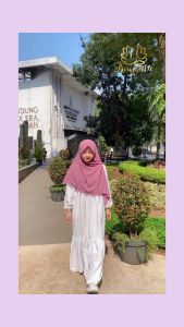Jilbab Segi Empat Syari Zipper Jumbo 140 x 140 Naylatu