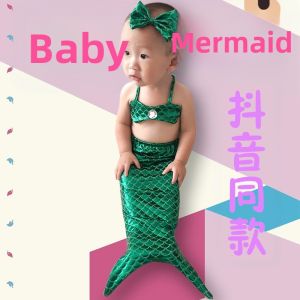 Photography Props Baby Dress Mermaid Tail Style