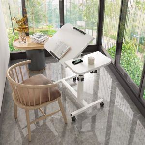 Liftable Foldable Laptop Table Home office Table Sofa Side Table Adjustable Mobile Desk Portable Rotating Writing