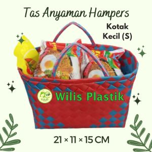 TAS Anyaman Plastik Souvenir murah untuk BERKATAN HAMPERS Parcel Hantaran Sembako Wadah Thinwall