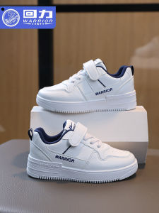 Warrior Kids Casual Shoes Spring 2025 New Style Middle Large Children Sports Shoes Breathable Synthetic Leather PVC Anti-slip Wear-resistant