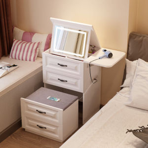 Scandinavian Internet Celebrity Dresser Mini Small Minimalist Bedroom Storage Cabinet Integrated Flip Accessible Luxury AI Smart Makeup Table