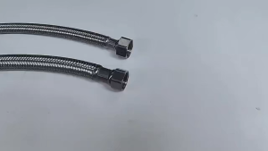 DÂY DẪN NƯỚC BỌC CÁP INOX304 lắp cho đường nước 21mm tương thích với tất cả các thiết bị nước nhà vệ sinh