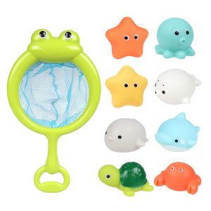 Waterproof Baby Bath Animal Fishing Net Toys