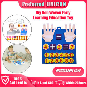 Kid Montessori Toys Felt Finger Numbers Math toys Hand Shape Counting Early Learning Education Toy