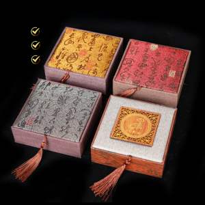 Deluxe Jewelry Box Wooden Storage Case for Bracelets and Beads with Buddha Design Mystery Brand for Online Shopping