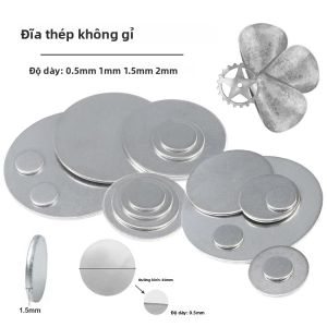 1 CHIẾC Thép Không Gỉ 304 Tấm Thép Tròn Kim Loại Phẳng Đệm Đĩa Đường Kính 50mm-100mm Độ Dày 0.5-2mm Cho Dụng Cụ Cầm Tay Phần