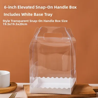desert box Transparent Portable Cake Box