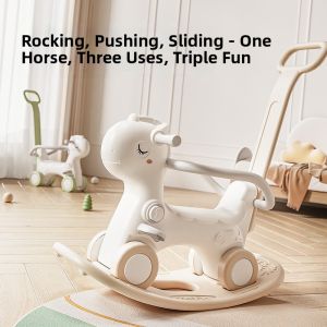 Đồ Chơi Ngựa Đong Đốc Gỗ 2-trong-1 cho Bé