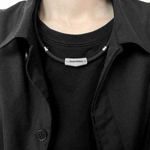 Noproblem/Pearlion Negative Ion Bead Radiation-Proof Sports Necklace Female Silicone Cervical Spine Collar Men Tide