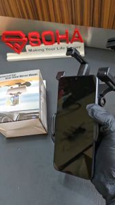 CH-007 Car Holder Rear View Mirror Universal Mount HP di SPION Tengah Mobil Depan Bisa Puter 360 Derajat