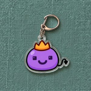 Bandai | for Unstable Universe Eggchan Wemmbu New Peripheral Acrylic Keychain Q Version Decoration Pendant Fans Festival Gift Ornament