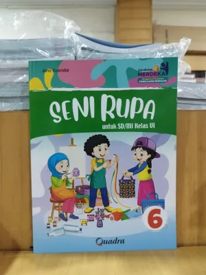 Buku Seni Rupa SD MI Kelas 1 2 3 4 5 6 Thn 2026 Kurikulum Merdeka Pembelajaran Mendalam Quadra