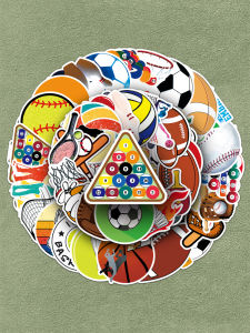 Waterproof Graffiti Sports Stickers for Decoration iPad Notebook Mobile Phone Water Cup Cute Cartoon Doodles 100 Pcs Album Diary