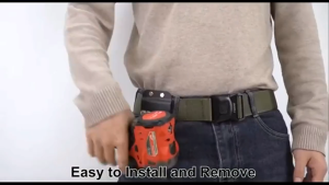 Metal waist buckle tool side hook Portable waist strap with fixed buckle electric drill nail tape measure bracket