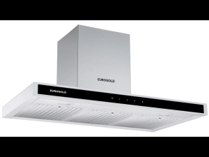 Máy hút mùi Eurogold EHM3190 kiểu chữ T mặt kính đen bo viền inox cao cấp thiết kế sang trọng