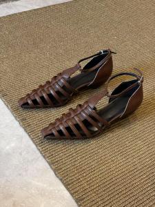CAIZINI | Retro Hollow-out Roman Style One-strap Sandals