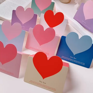 Thiệp trái tim mini siêu xinh –Thiệp chúc mừng sinh nhật/Valentine LILA THE007