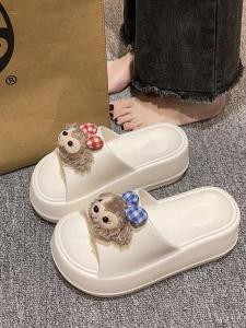 Fashionable Thick Heel Summer Outdoor Wearable Flat Sandals Womens Slip-On Shoes Cute Shirley Rose High Heels Comfortable EVA