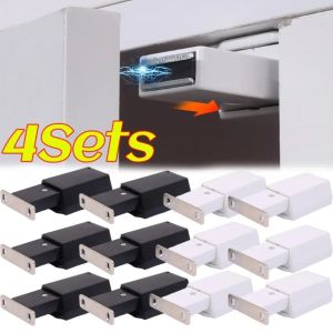 ตัวยึดตู้แม่เหล็กแบบมองไม่เห็นตู้เสื้อผ้าแบบมีลิ้นชักประตูเฟอร์นิเจอร์อุปกรณ์หยุดอุปกรณ์สำหรับบ้าน