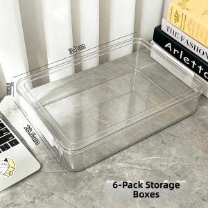 Color Sorting Large Capacity Transparent Storage Boxes
