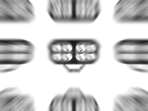 Driving light 3*2 Inch 240W Dual Color LED mdl Motocycle Spotlight Waterproof Fog Light Universal