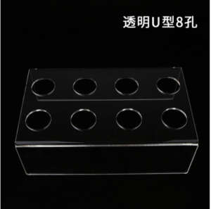 Acrylic Hot Milk Treasure Rack Supermarket Ice Cream Cone Stand Transparent U-Shaped Yogurt Container Holder Kitchen Tool