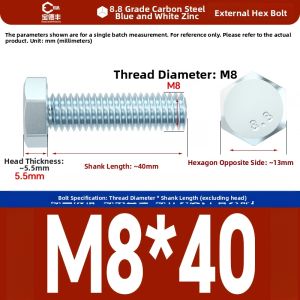 BAODEFENG | High-Strength Galvanized Hexagonal Screw