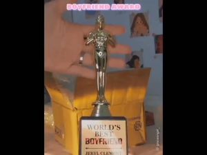 [Piala Boyfriend] Gift for Boyfriend Hadiah Boyfriend Piala Boyfriend Best Boyfriend Trophy Award Trophy 男朋友礼物情人节礼物 奖杯