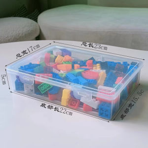 Acrylic Dustproof Colored Paper Storage Box Large Capacity Anime Peripheral Novel People Postcard Flow Hemp Badge Finishing Box