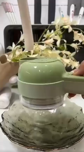 Food Chopper 6in1 Blender Grinder Elektrik Penggiling Bumbu Pemotong Sayur Mini Portable Serbaguna