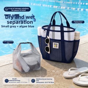 Portable Waterproof Handbag for Dry and Wet Separation