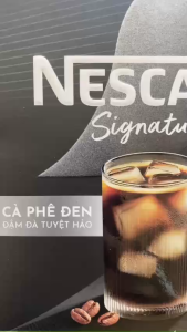 {Date 4/2026} CAFE Đen hòa tan NEACAFE  SIGNATURE mới dòng  ROBUSTA đậm đà thơm ngon Hộp 10 gói