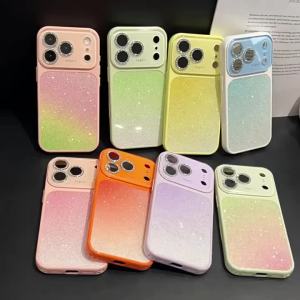 EOENKK | New Fashion Glitter Diamond Phone Case For iPhone 16 15 14 13 17 12 18 Pro Max 18 Pro Glass Bling Camera Protection Bumper Cover