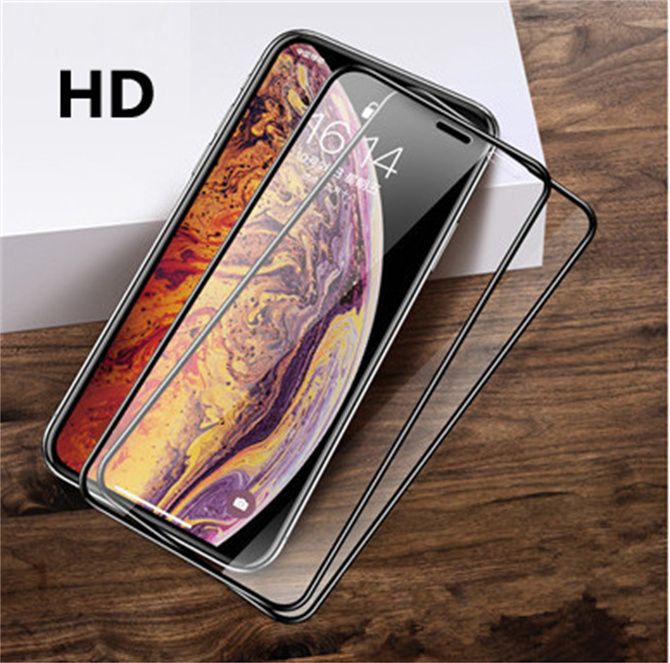 Tempered Glass 9D iPhone 11 Pro XR X XS Anti Gores Kaca Full Cover