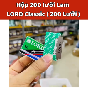Hộp 200 Lưỡi Lam Dao Cạo Râu LORD  Siêu Bén Hàng Chính Hãng.